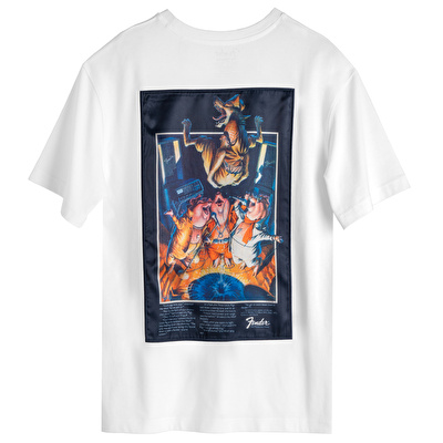 FENDER® The Three Little Pigs Loose Beyaz T-Shirt